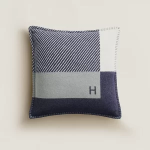 hermès H Riviera Pillow-Bleu
