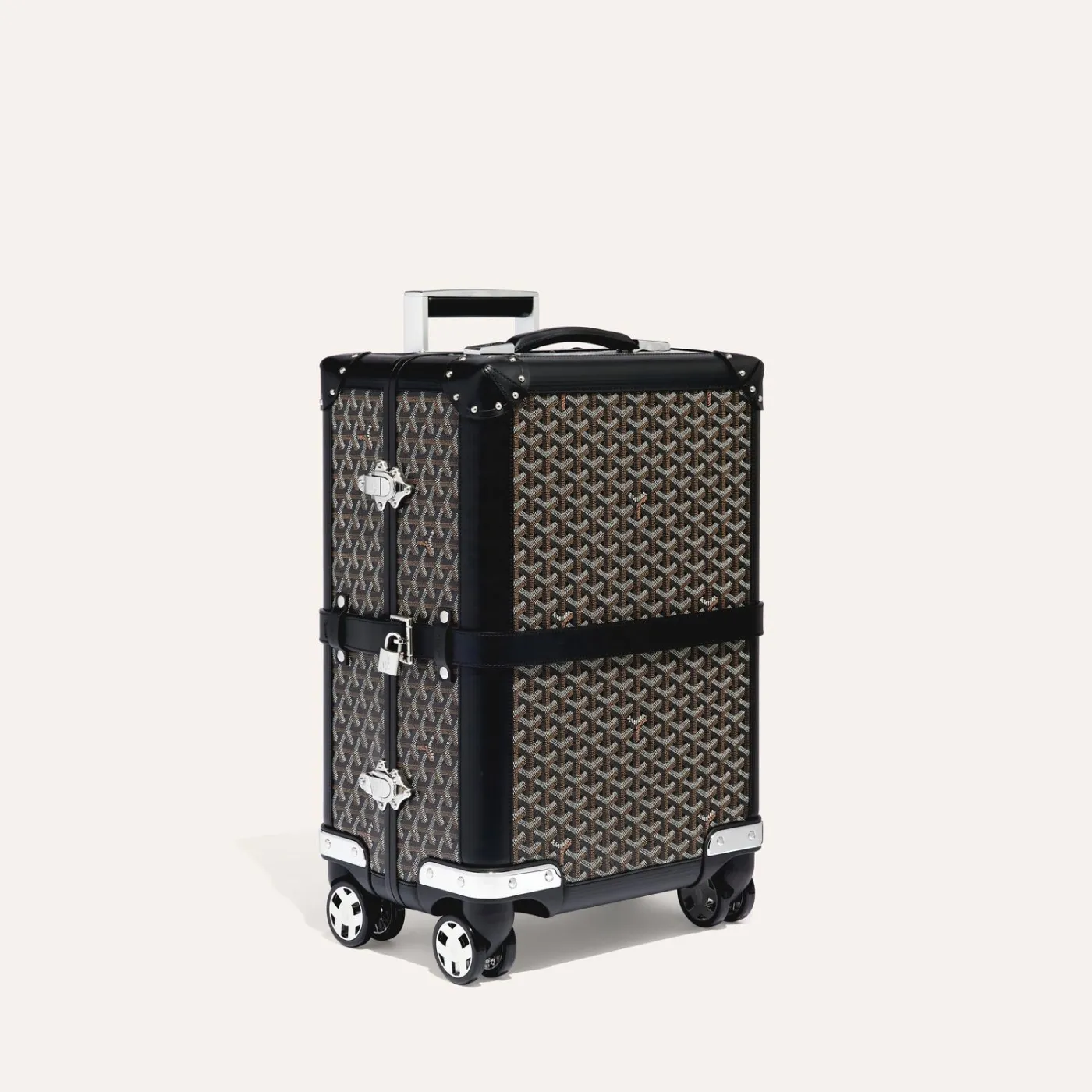 Goyard Black Bourget Trolley PM Rolling Travel Cary On Trunk Suitcase  Luggage – THE-ECHELON