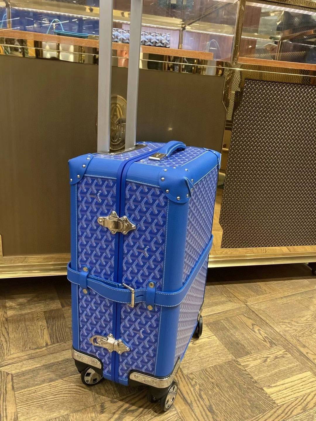 Goyard Goyardine Bourget PM - Blue Luggage and Travel, Handbags - GOY37067