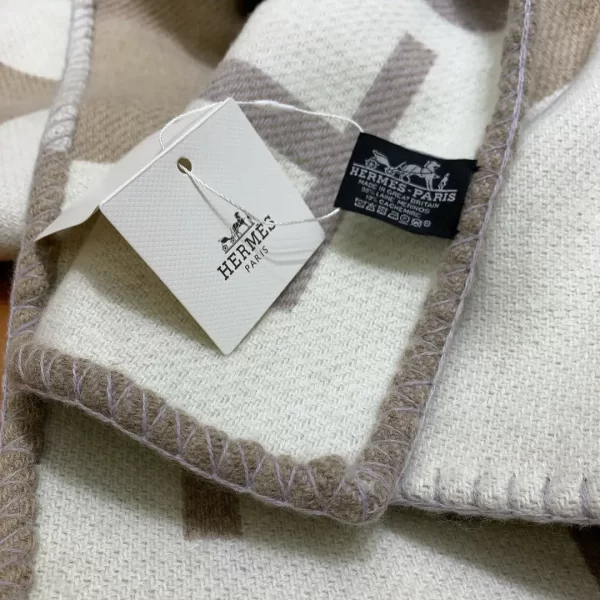 Herm s Avalon Throw Blanket cru Naturel