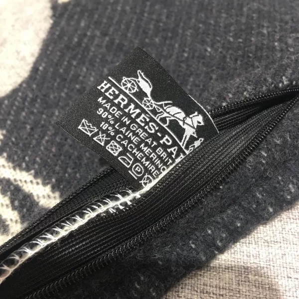 Hermès Limited Edition Pillow – Noir/Gris