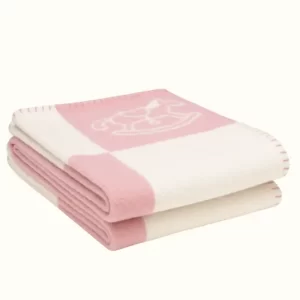 Hermès Adada "Avalon" Baby Blanket - Rose Lilas