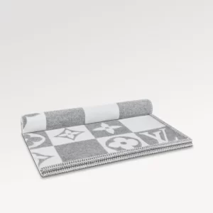 LV Checkmate Blanket Grey