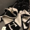 Hermès Avalon III Throw Blanket - Écru / Noir