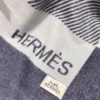 Hermès H Riviera Blanket Navy Blue