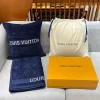 LVacation Beach Pillow Bleu Marine and towel
