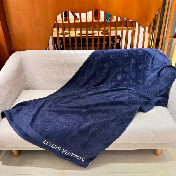 Louis vuitton sales beach towel blue