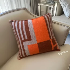 Hermes Ithaque Pillow Terracotta/Tangerine