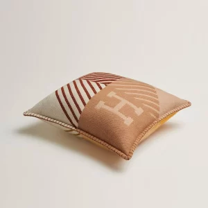 Hermes H Diagonale pillows Camel