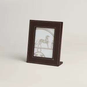 Hermès Pleiade picture frame, medium model Chocolat