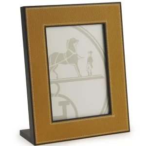 Hermès Pleiade picture frame, medium model Jaune Ambre