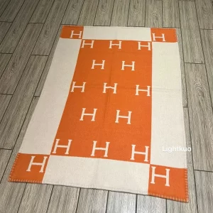 Hermès Avalon baby blanket - Orange