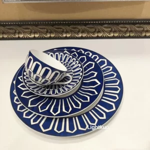 Hermes Bleus d’Ailleurs Set of 4 Tableware