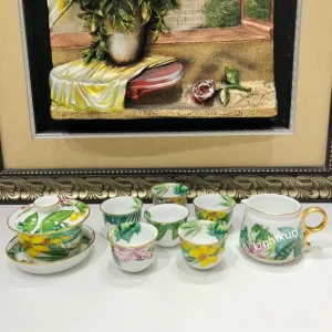 Hermes Passifolia Set of 8 teaware