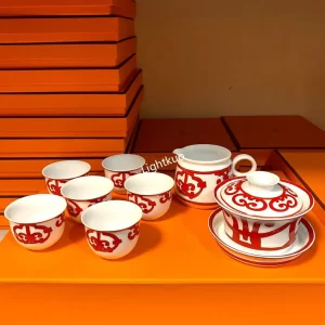 Hermes Balcon du Guadalquivir set of 8 Tea Set
