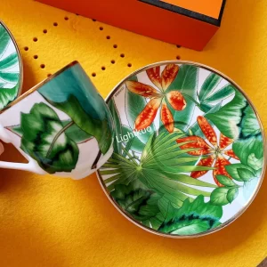 Hermes Passifolia Coffee Cup & Saucer