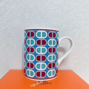 Hermes Tie Set Porcelain Mug N°1